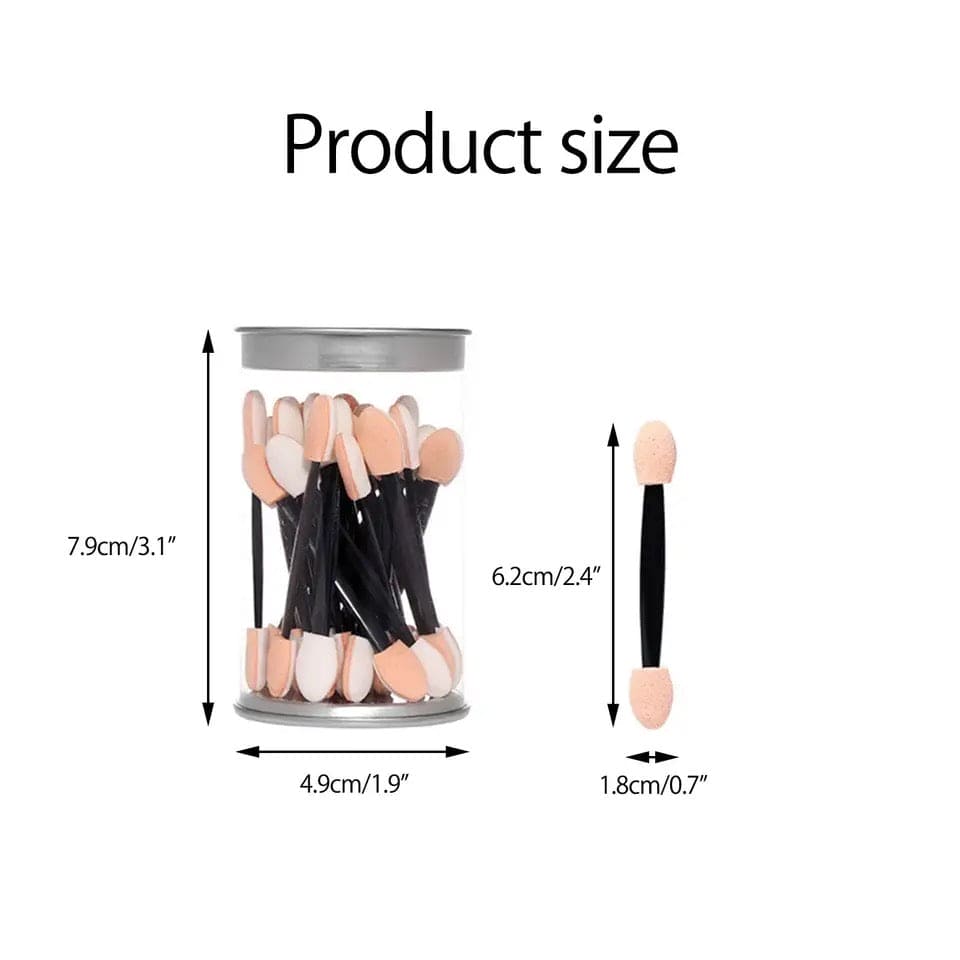 Eyeshadow Mirror Powder Brush, Disposable Eyeshadow Brush, Mini Double Headed Sponge, Makeup Eyeshadow Stick, Portable Cotton Swab Disposable Manicure Tool Set, Tipped Oval Makeup Applicator Eyeshadow Mirror Powder Brush, Disposable Eyeshadow Brush, Mini Double Headed Sponge, Makeup Eyeshadow Stick, Portable Cotton Swab Disposable Manicure Tool Set, Tipped Oval Makeup Applicator